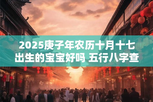 2025庚子年农历十月十七出生的宝宝好吗 五行八字查询