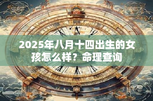 2025年八月十四出生的女孩怎么样？命理查询