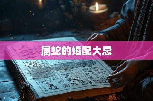属蛇的婚配大忌