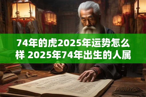 74年的虎2025年运势怎么样 2025年74年出生的人属虎的运势如何