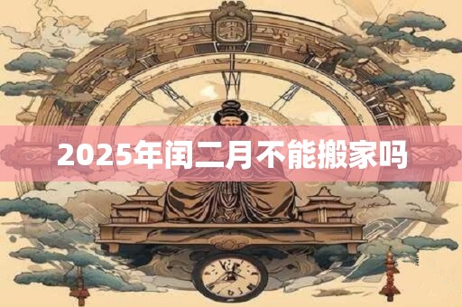 2025年闰二月不能搬家吗