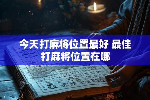 今天打麻将位置最好 最佳打麻将位置在哪