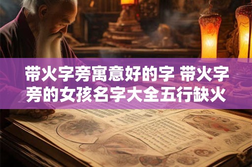 带火字旁寓意好的字 带火字旁的女孩名字大全五行缺火怎么起名