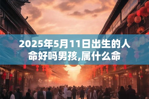 2025年5月11日出生的人命好吗男孩,属什么命