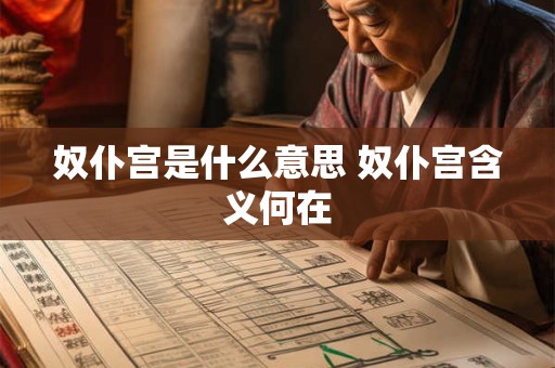 奴仆宫是什么意思 奴仆宫含义何在