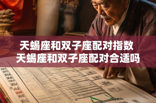 天蝎座和双子座配对指数 天蝎座和双子座配对合适吗