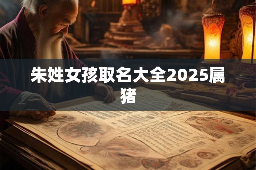 朱姓女孩取名大全2025属猪 朱姓女孩取名大全2025属猪
