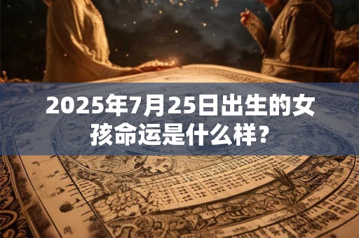 2025年7月25日出生的女孩命运是什么样? 2025年7月25日出生的女孩命运是什么样?