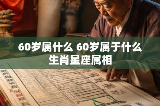 60岁属什么 60岁属于什么生肖星座属相