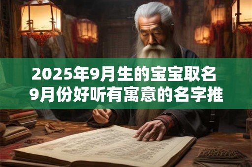 2025年9月生的宝宝取名 9月份好听有寓意的名字推荐