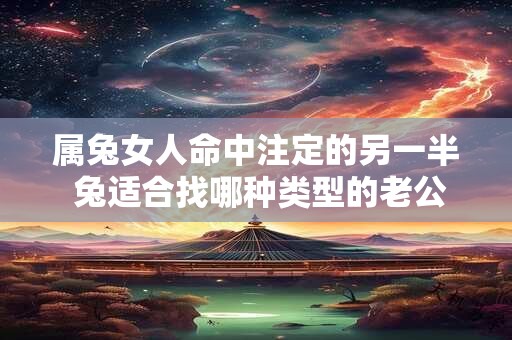属兔女人命中注定的另一半 兔适合找哪种类型的老公