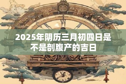 2025年阴历三月初四日是不是剖腹产的吉日