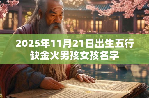 2025年11月21日出生五行缺金火男孩女孩名字
