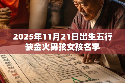 2025年11月21日出生五行缺金火男孩女孩名字