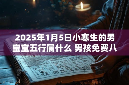 2025年1月5日小寒生的男宝宝五行属什么 男孩免费八字起名