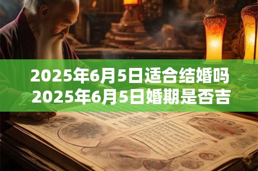 2025年6月5日适合结婚吗 2025年6月5日婚期是否吉利