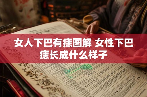 女人下巴有痣图解 女性下巴痣长成什么样子