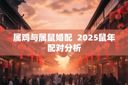 属鸡与属鼠婚配  2025鼠年配对分析