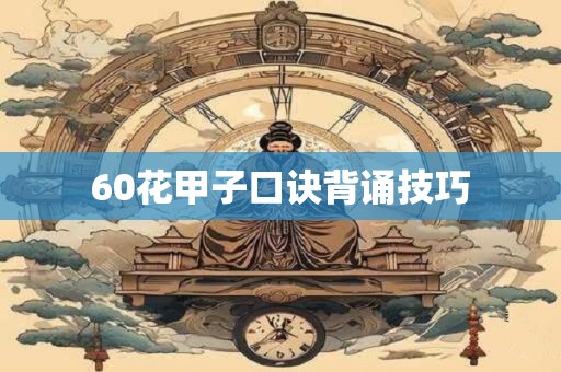 60花甲子口诀背诵技巧