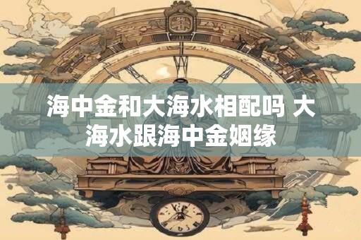 海中金和大海水相配吗 大海水跟海中金姻缘