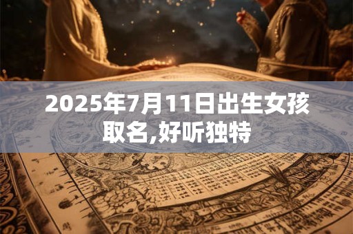 2025年7月11日出生女孩取名,好听独特