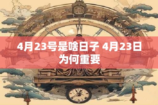 4月23号是啥日子 4月23日为何重要 4月23号是啥日子 4月23日为何重要