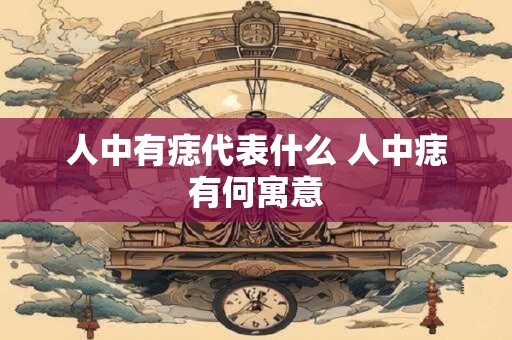 人中有痣代表什么 人中痣有何寓意