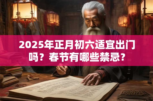 2026年正月初六适宜出门吗？春节有哪些禁忌？