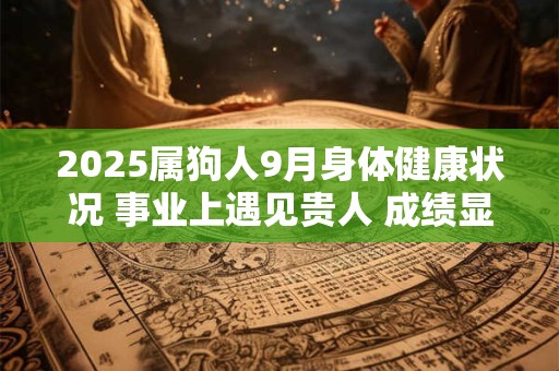 2025属狗人9月身体健康状况 事业上遇见贵人 成绩显著