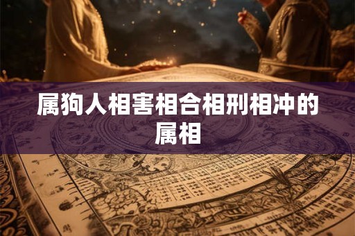 属狗人相害相合相刑相冲的属相