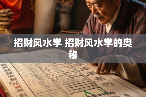 招财风水学 招财风水学的奥秘