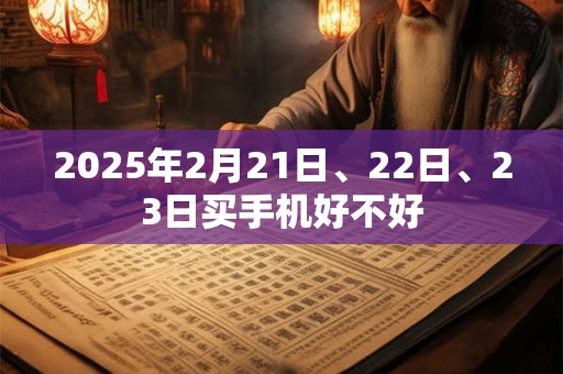 详细阅读:2025年2月21日、22日、23日买手机好不好 2025年2月21日、22日、23日买手机好不好