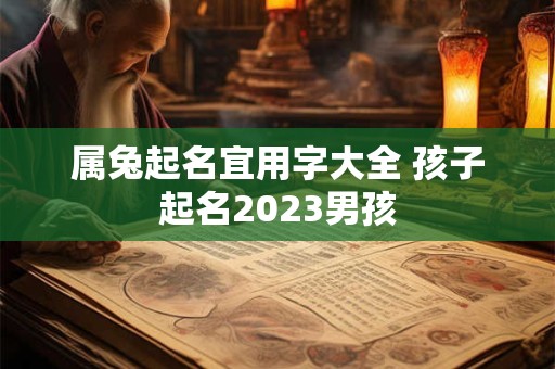 属兔起名宜用字大全 孩子起名2023男孩