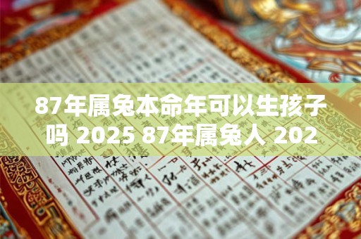 87年属兔本命年可以生孩子吗 2025 87年属兔人 2025年生子好不好