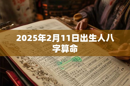 2025年2月11日出生人八字算命 2025年2月11日出生人八字算命