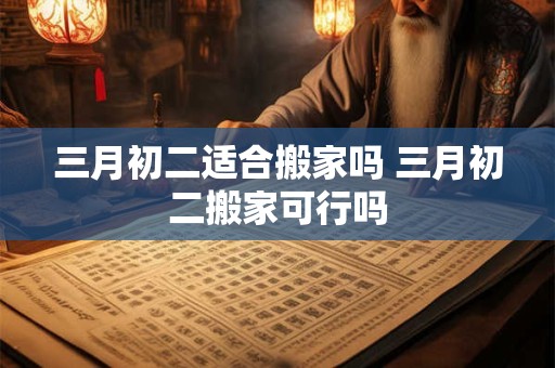 三月初二适合搬家吗 三月初二搬家可行吗