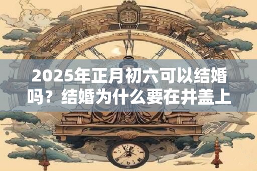 2025年正月初六可以结婚吗？结婚为什么要在井盖上贴红纸？