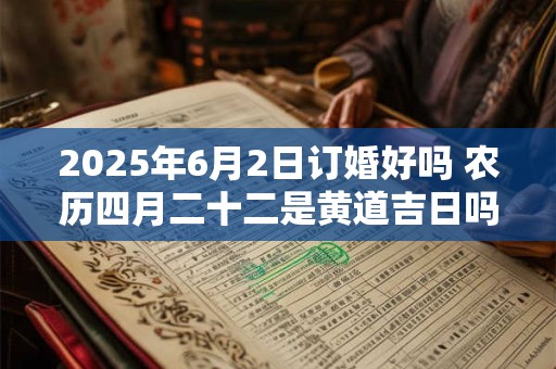2025年6月2日订婚好吗 农历四月二十二是黄道吉日吗