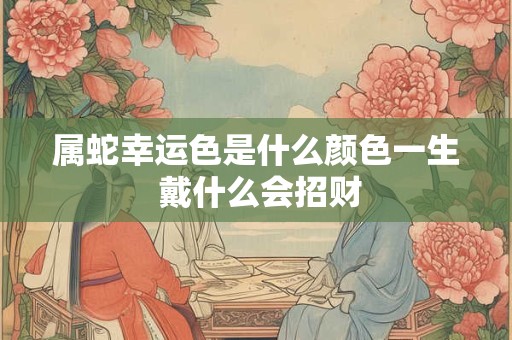 属蛇幸运色是什么颜色一生 戴什么会招财