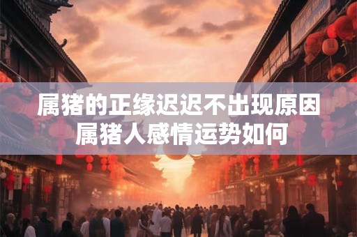 属猪的正缘迟迟不出现原因 属猪人感情运势如何