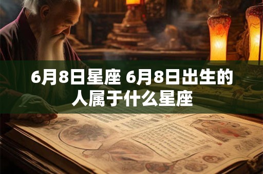 6月8日星座 6月8日出生的人属于什么星座