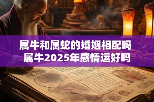属牛和属蛇的婚姻相配吗 属牛2025年感情运好吗