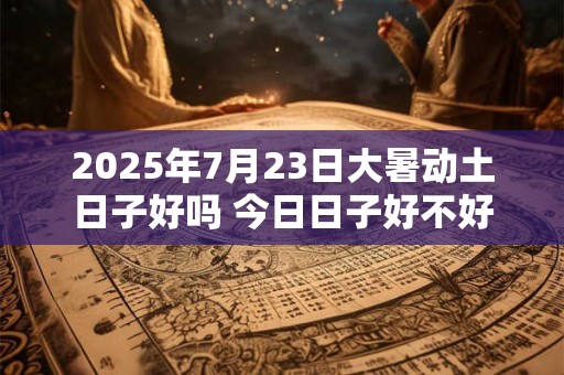2025年7月23日大暑动土日子好吗 今日日子好不好
