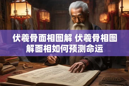 伏羲骨面相图解 伏羲骨相图解面相如何预测命运