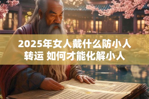 2025年女人戴什么防小人转运 如何才能化解小人
