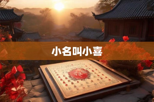 小名叫小喜