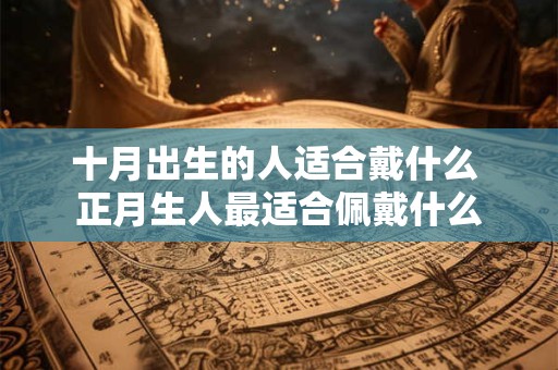 十月出生的人适合戴什么 正月生人最适合佩戴什么
