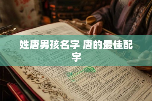 姓唐男孩名字 唐的最佳配字