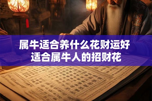 属牛适合养什么花财运好 适合属牛人的招财花