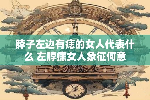 脖子左边有痣的女人代表什么 左脖痣女人象征何意